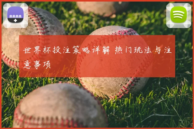世界杯投注策略详解 热门玩法与注意事项